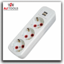 prise multiprise 3 pôles + 2 ports usb – ayka
