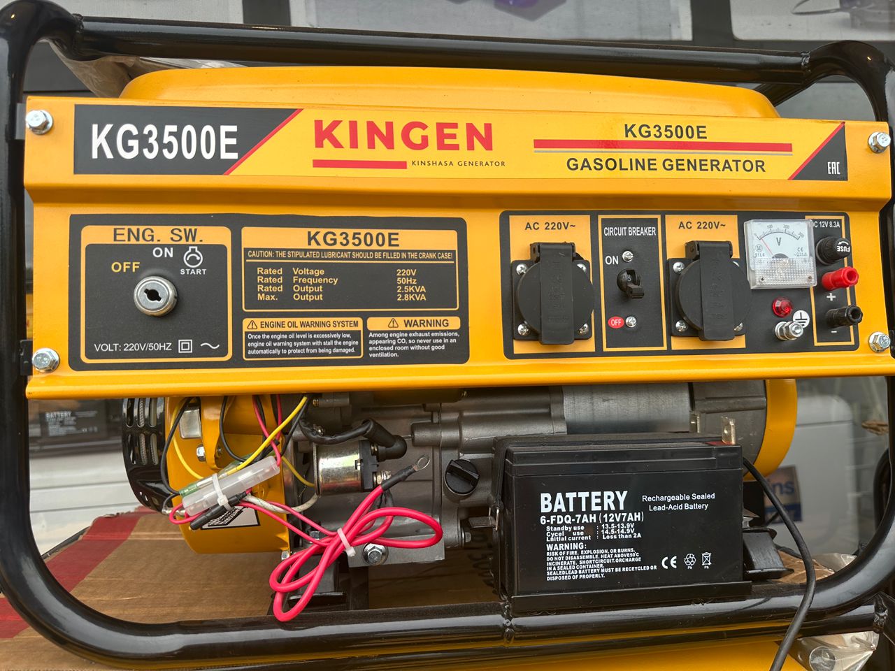 Groupe électrogène essence KINGEN KG3500E – 2,5 kVA / 2,8 kVA – 220 V – 50 Hz – Image 2