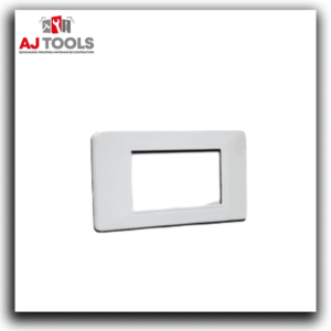 plaque de finition blanche – 3 modules – sanshe – réf. 834 000