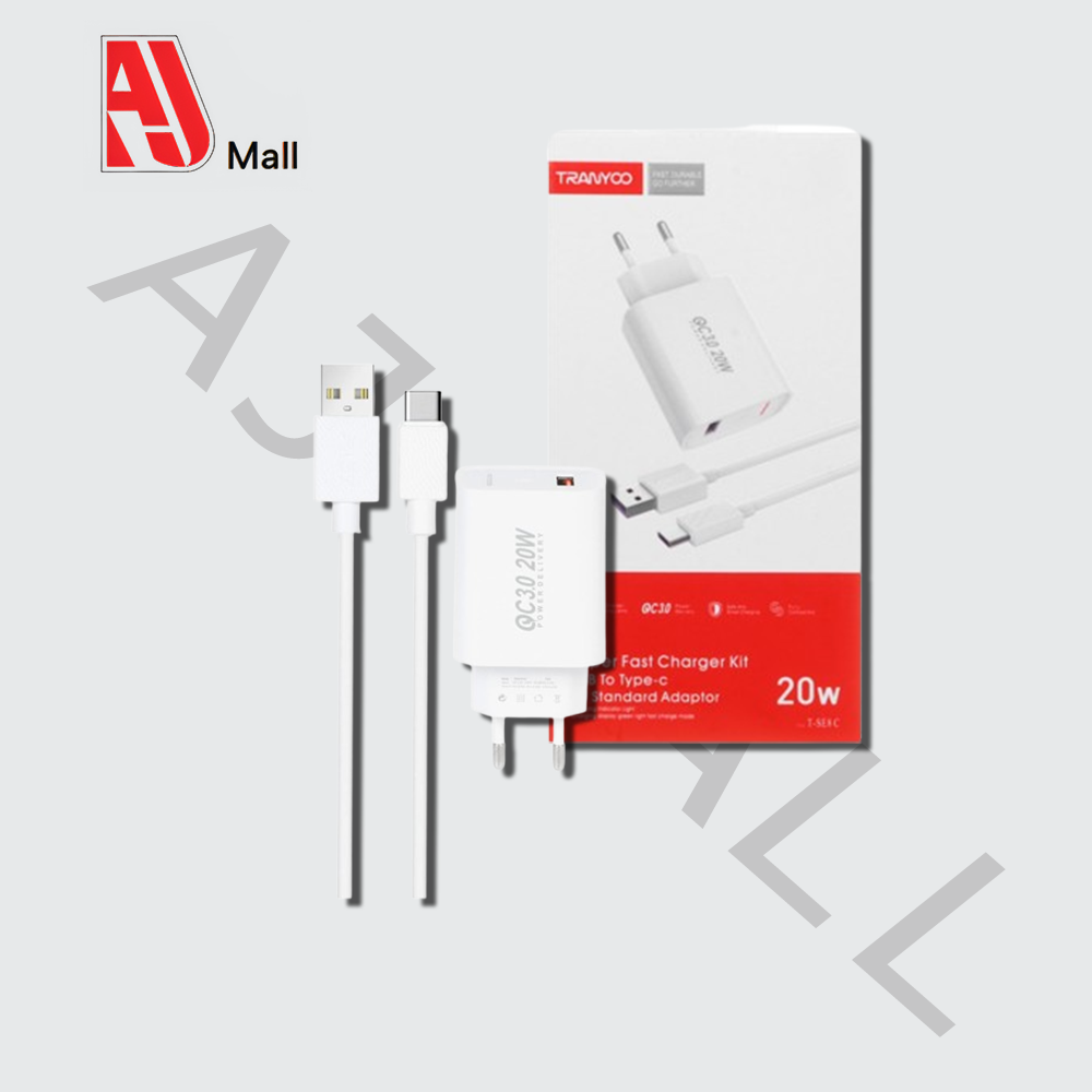 ⚡ Chargeur TRANYOO SE8 – 20W avec câble Type-C