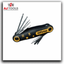 jeu de clés étoile (torx ) repliables 9 pièces – fixtop 13216