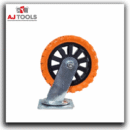 roue orange industrielle roulante (Ø 5 / 6 / 8")