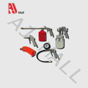 KIT PNEUMATIQUE 5 PCS (PISTOLETS À AIR – ROUGE / BLEU)