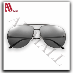 Lunettes de Soleil Aviateur Homme – Verres Polarisés Miroir Gris