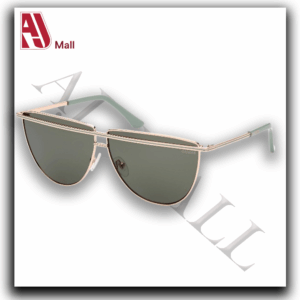 Lunettes de soleil Guess – Monture métal doré avec double pont et verres verts