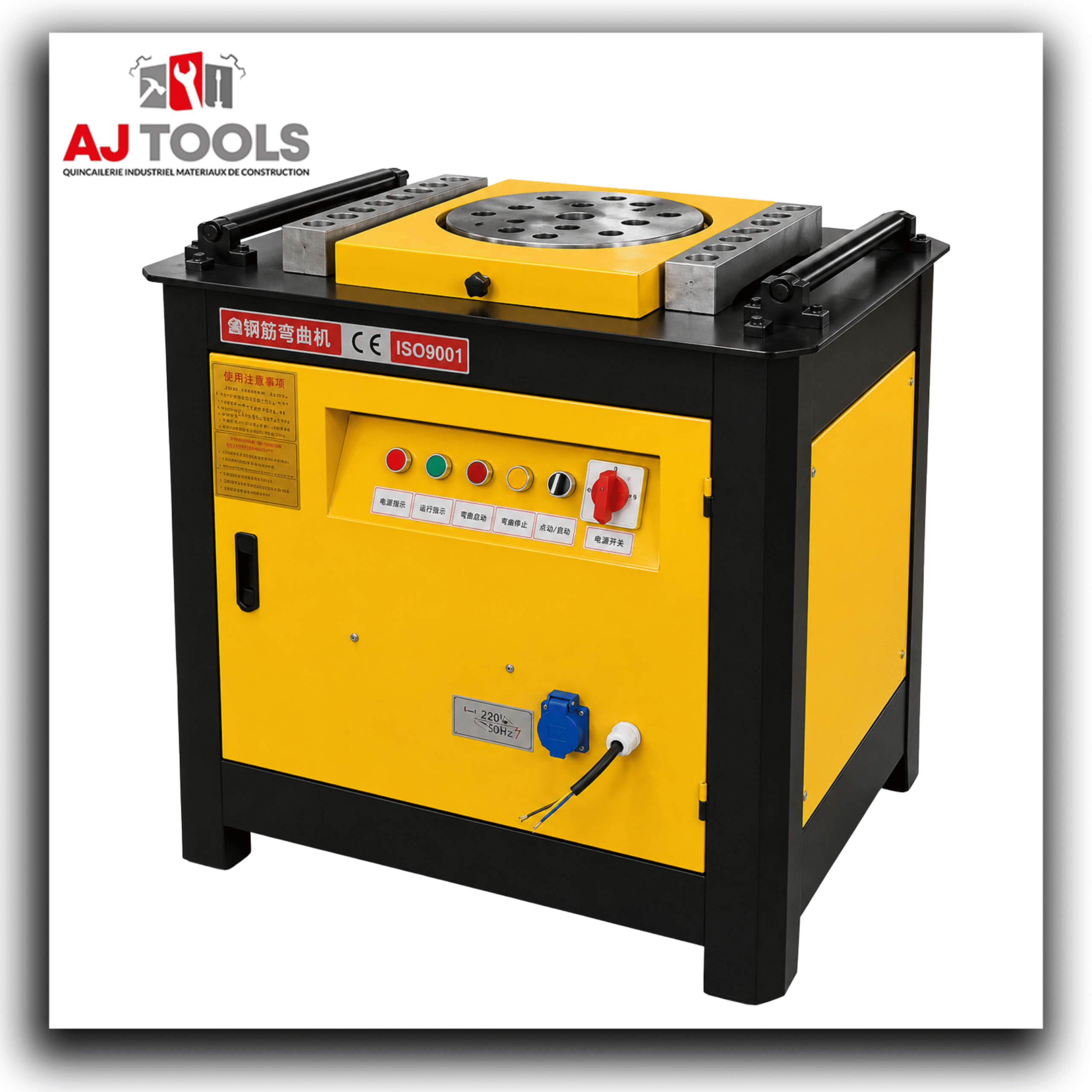 cintreuse Électrique industrielle de barres d’acier gw40 – 40 mm – 380v/3p – 3 kw