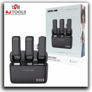 micro sans fil green lion gm 79x – 3 en 1 avec station de recharge