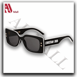 Lunettes de Soleil Dior Femme – Monture Rectangulaire Noire Étoilée