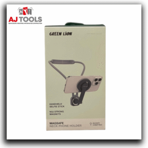 support téléphone magnétique green lion – tour de cou magsafe
