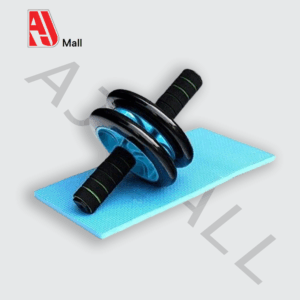 Roue Abdominale Double avec Tapis de Genoux – Strauss Blue