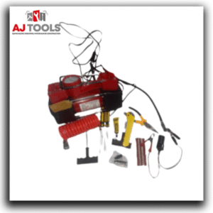 compresseur d’air portable 12v – avec kit de réparation de pneus