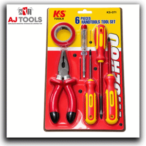 jeu d’outils isolés pour électricien – 6 pièces