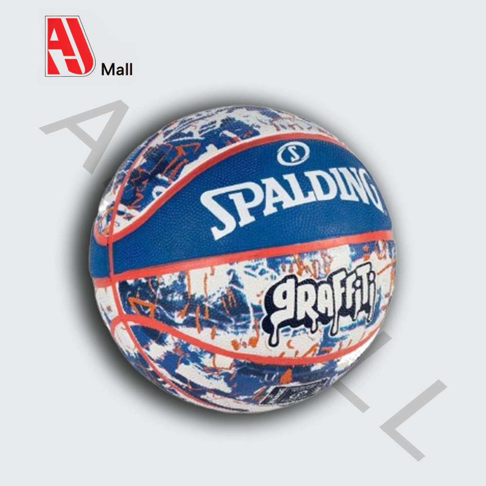 Ballon de basketball Spalding – Série Graffiti Bleu/Rouge/Blanc – Taille 7
