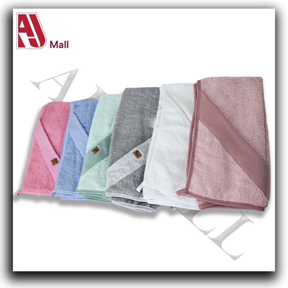 Serviette de bain bébé avec capuche – Unies (80 × 90 cm)