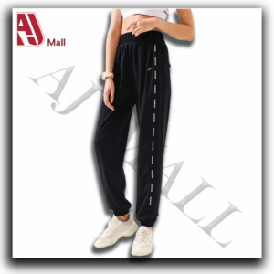 Pantalon de jogging femme avec bandes latérales – Noir CROSSIT