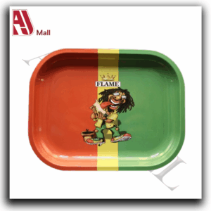 Plateau métallique « Rasta Fun – Flame »
