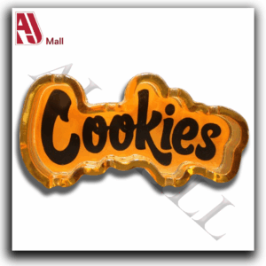 Cendrier Acrylique “Cookies” – Orange & Bleu