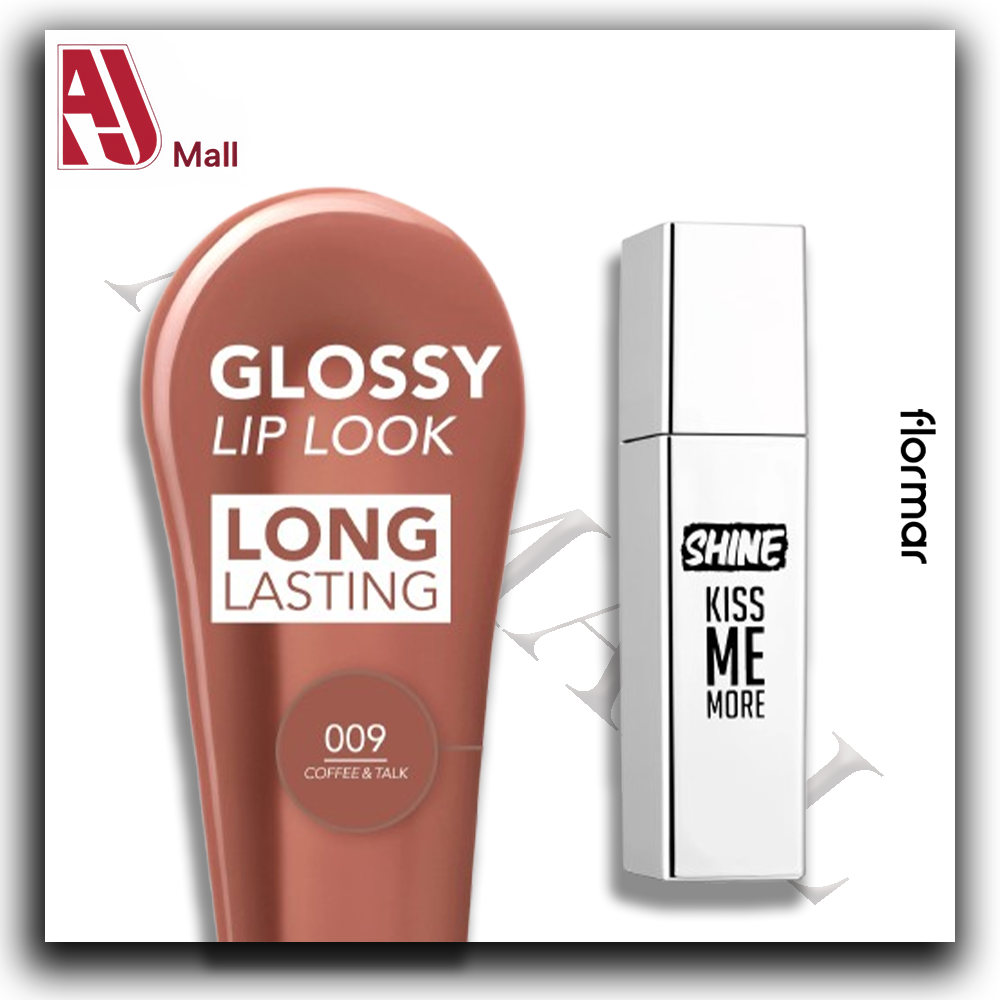 Rouge à Lèvres Brillant – Flormar Kiss Me More Shine – 009 Coffee & Talk