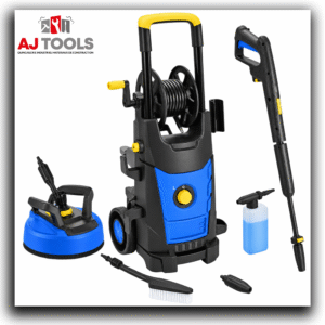 michelin electric high pressure washer with hose reel & surface cleaner kit