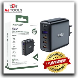chargeur a94 pd 100w gan (3 × usb c + usb a) (ue) – noir