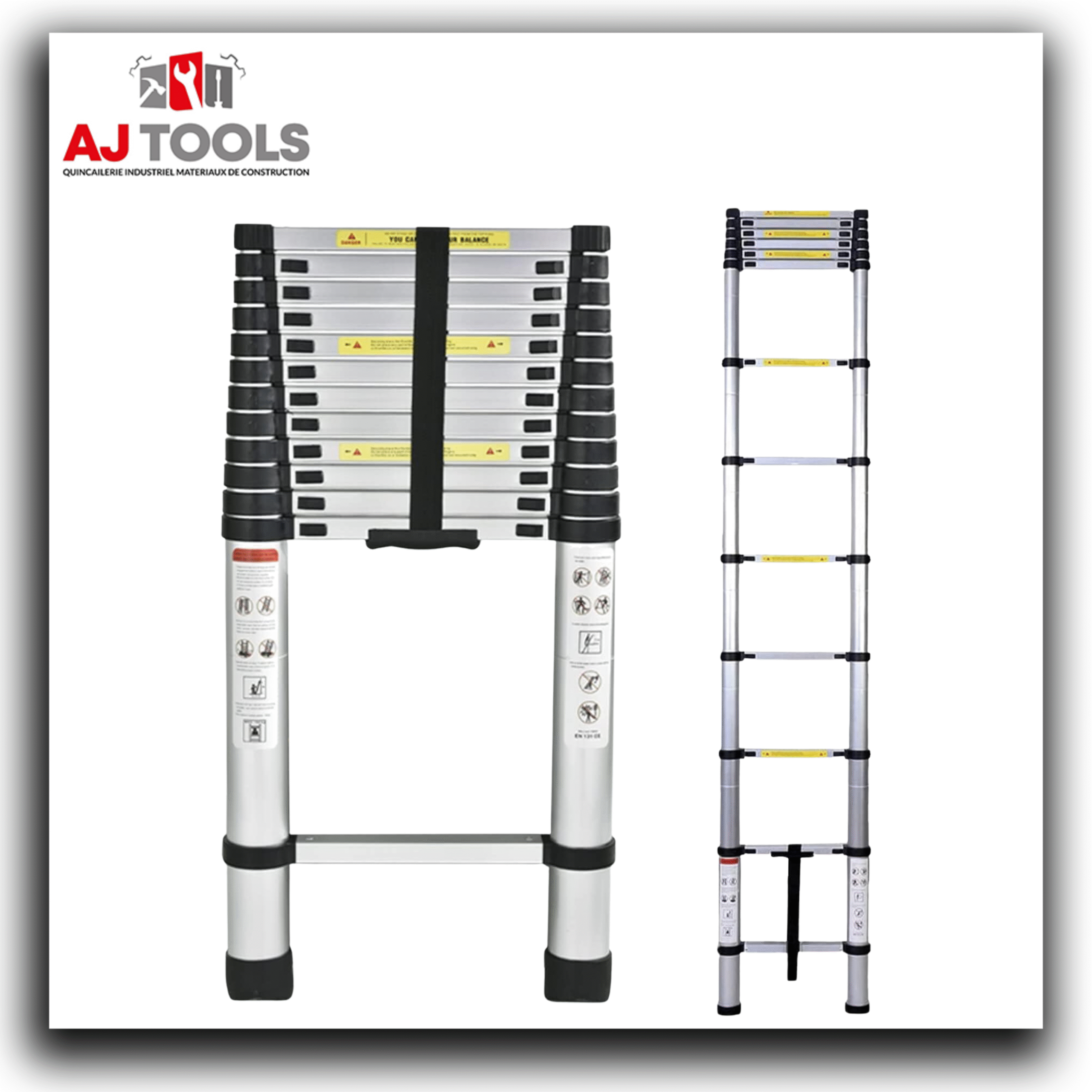 escalier aluminium telescope 10 etage dyllu