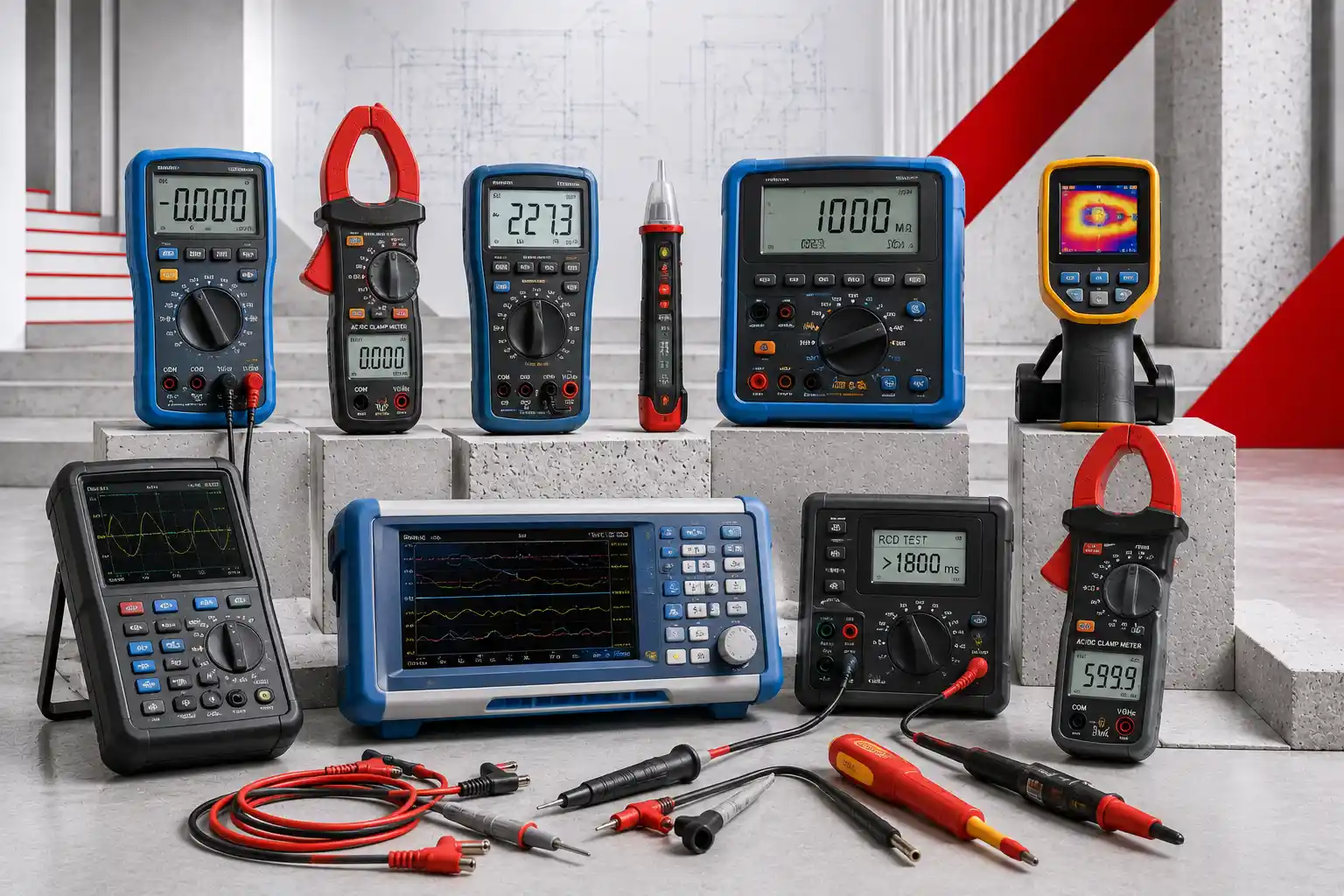 2 multimetres & testeurs electriques