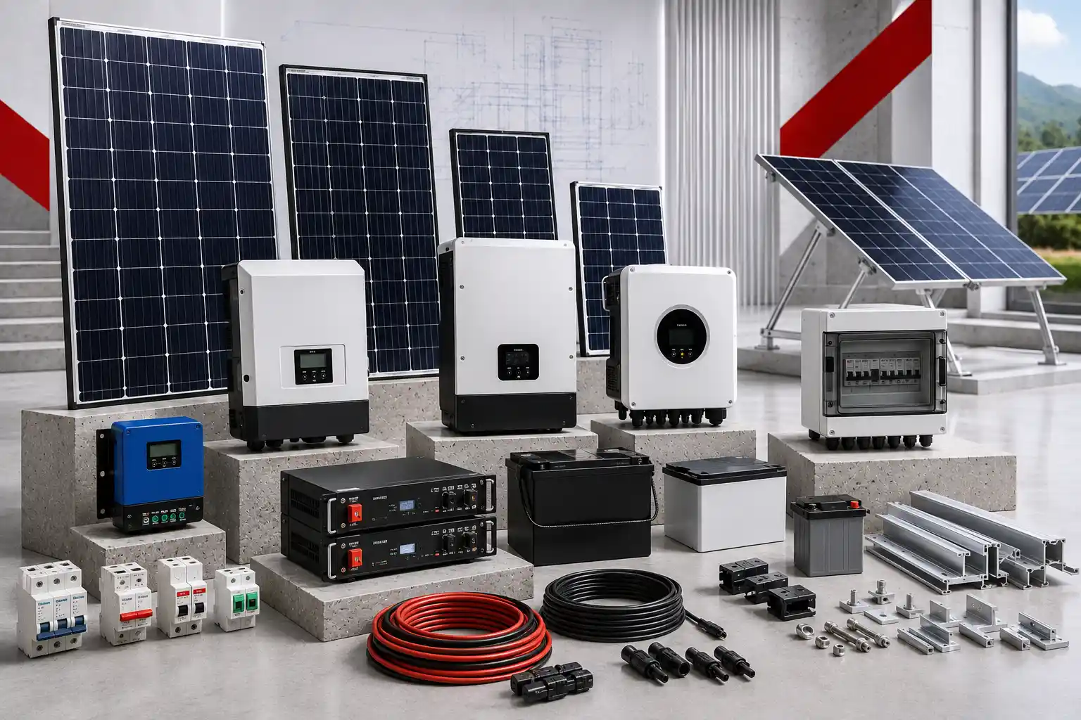 4 systemes solaires & accessoires