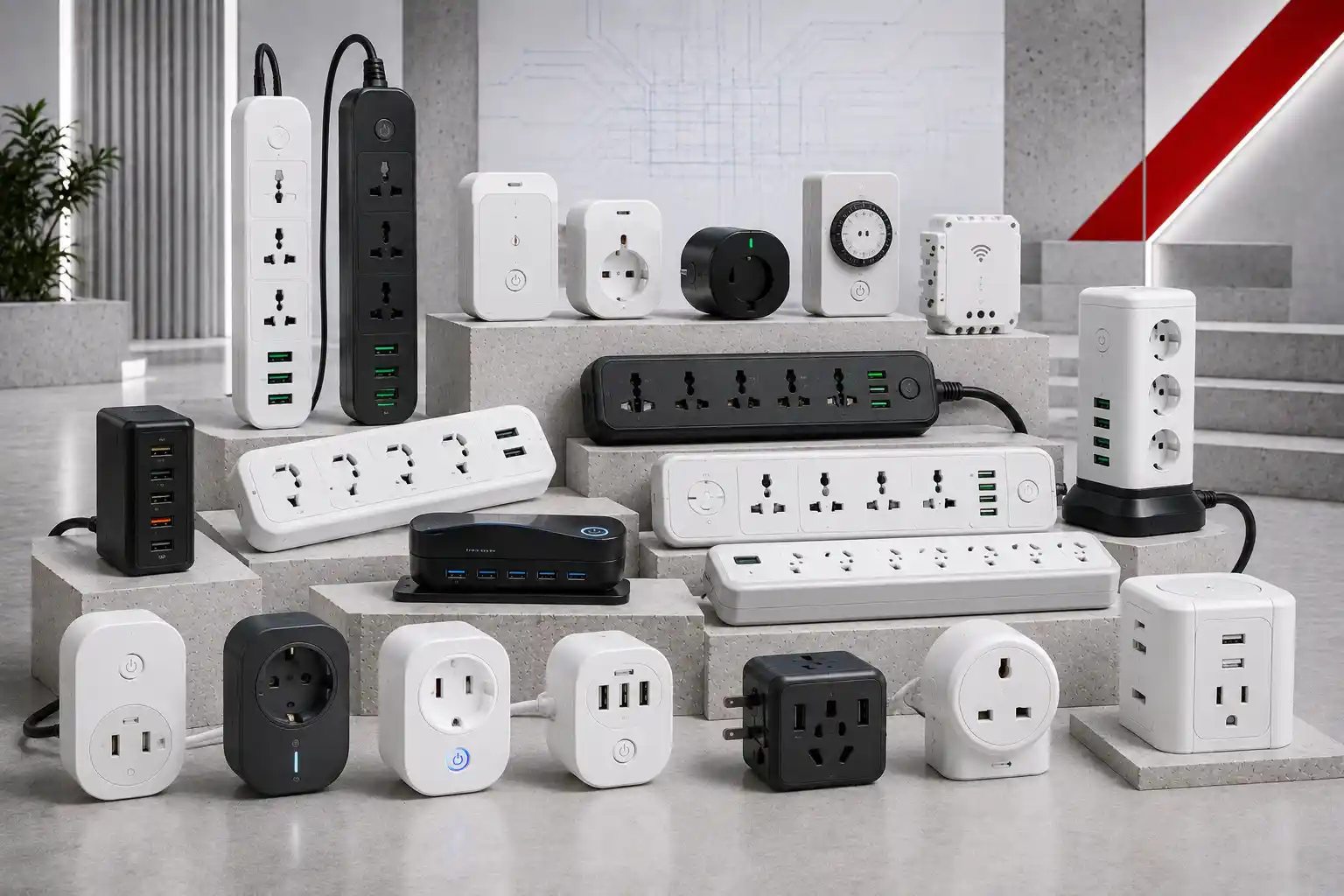 multiprises et connecteurs intelligents